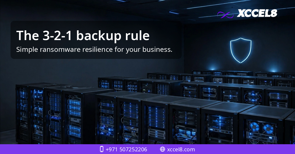 The 3-2-1 backup rule: simple ransomware resilience for UAE businesses
