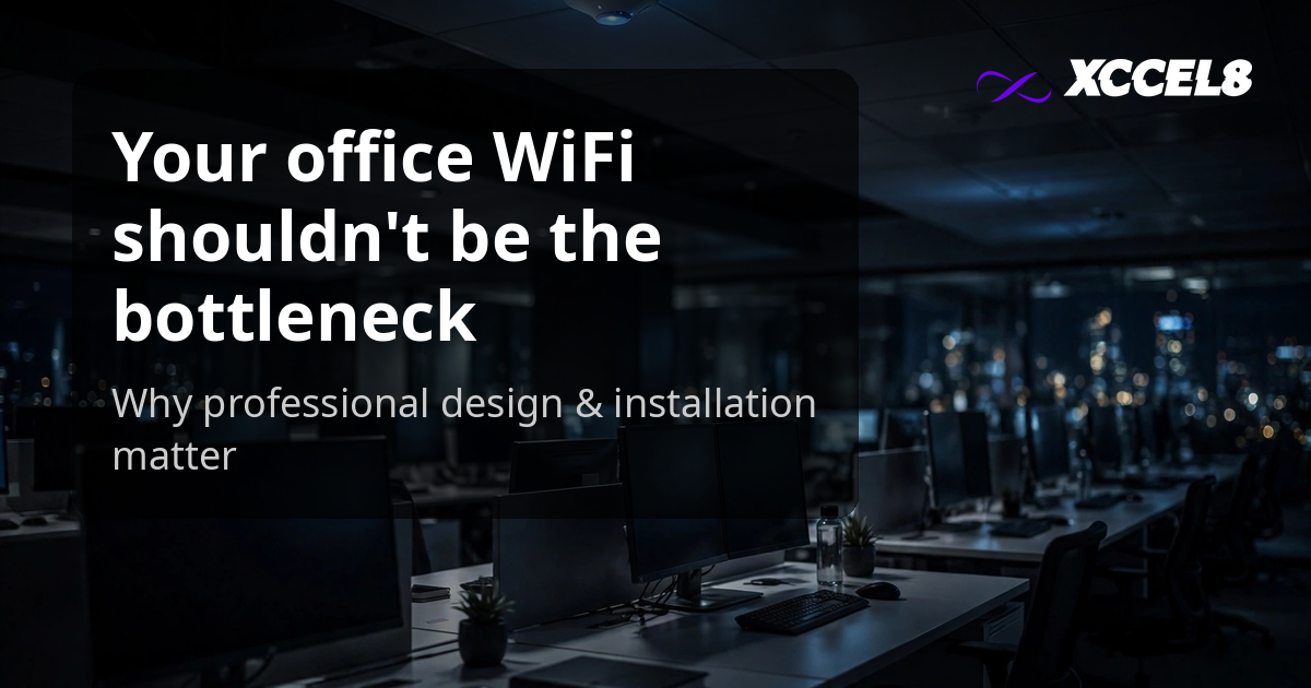Office WiFi that actually works: why professional design and installation matters